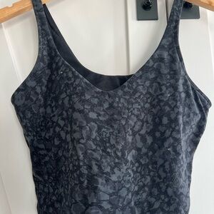 Lululemon Align Top, Black Cheetah, Size 8